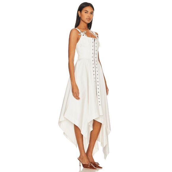 Monse Lacing Front Sleeveless Dress Size US2 $1290 - Picture 2 of 11